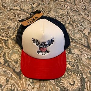 NWT 2018 Yeti Special Edition USA 4th of July Trucker SnapBack Hat